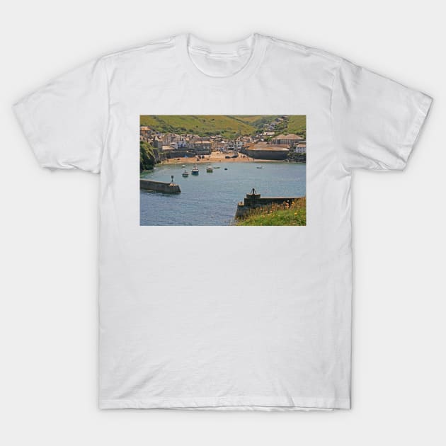 Port Isaac Harbour, June 2019 T-Shirt by RedHillDigital